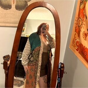 100% silk patchwork kimono